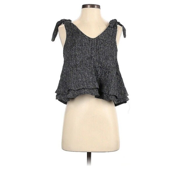 XS Only Child Gray Sleeveless Blouse Sustainable Fashion - Picture 1 of 3